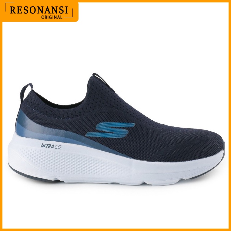 SEPATU WANITA TERBARU SKECHERS ORIGINAL SLIP ON GO RUN ELEVATE NAVY