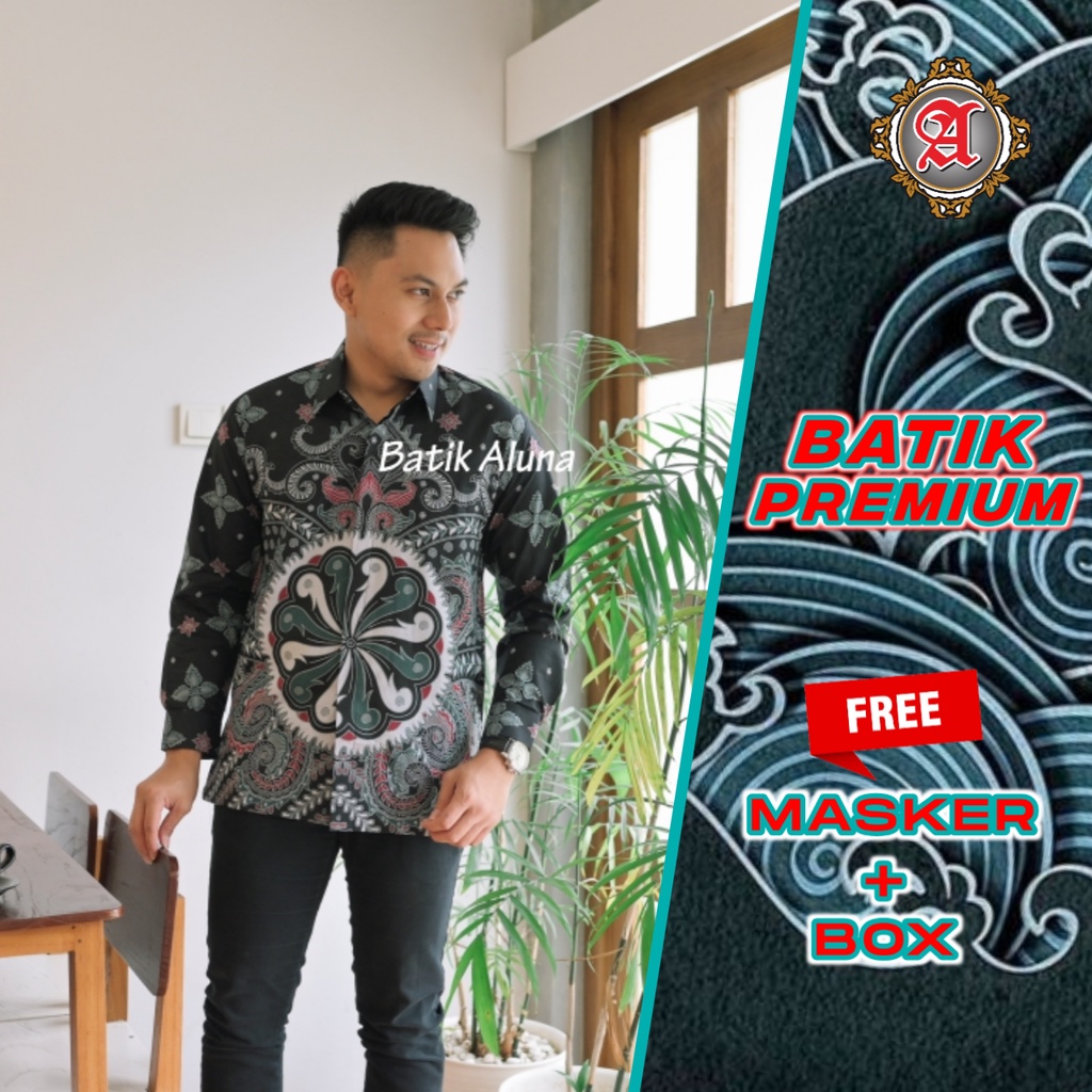 Baju Batik Pria Lengan Panjang Premium Aluna