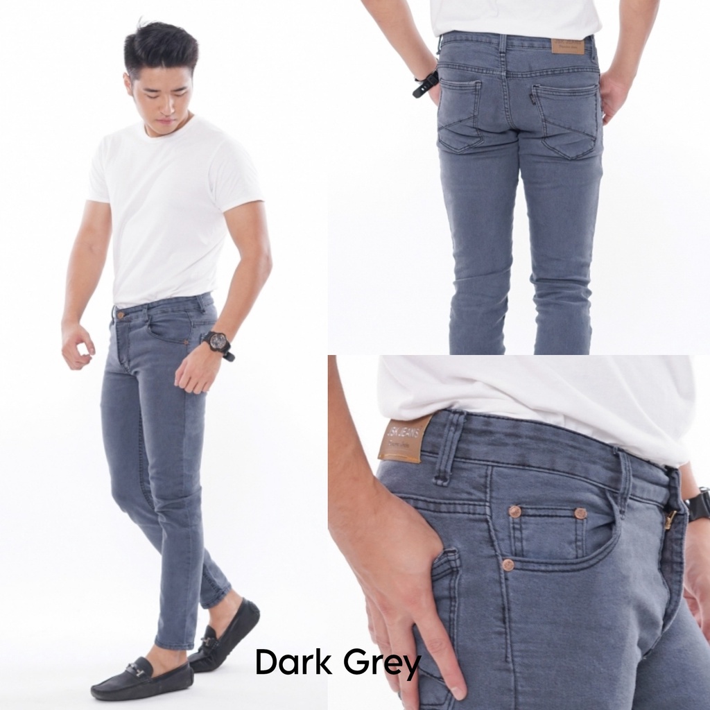 [SIZE 28-38] VINCENT Skinny Jeans Pria - 6 WARNA / Celana Jeans Panjang Cowok Bigsize Jumbo