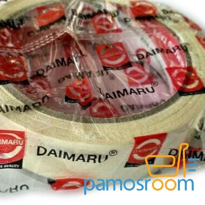 

Lakban Kertas Daimaru Masking Tape 24 MM 1 Inch 1" Selotip 21 Meter