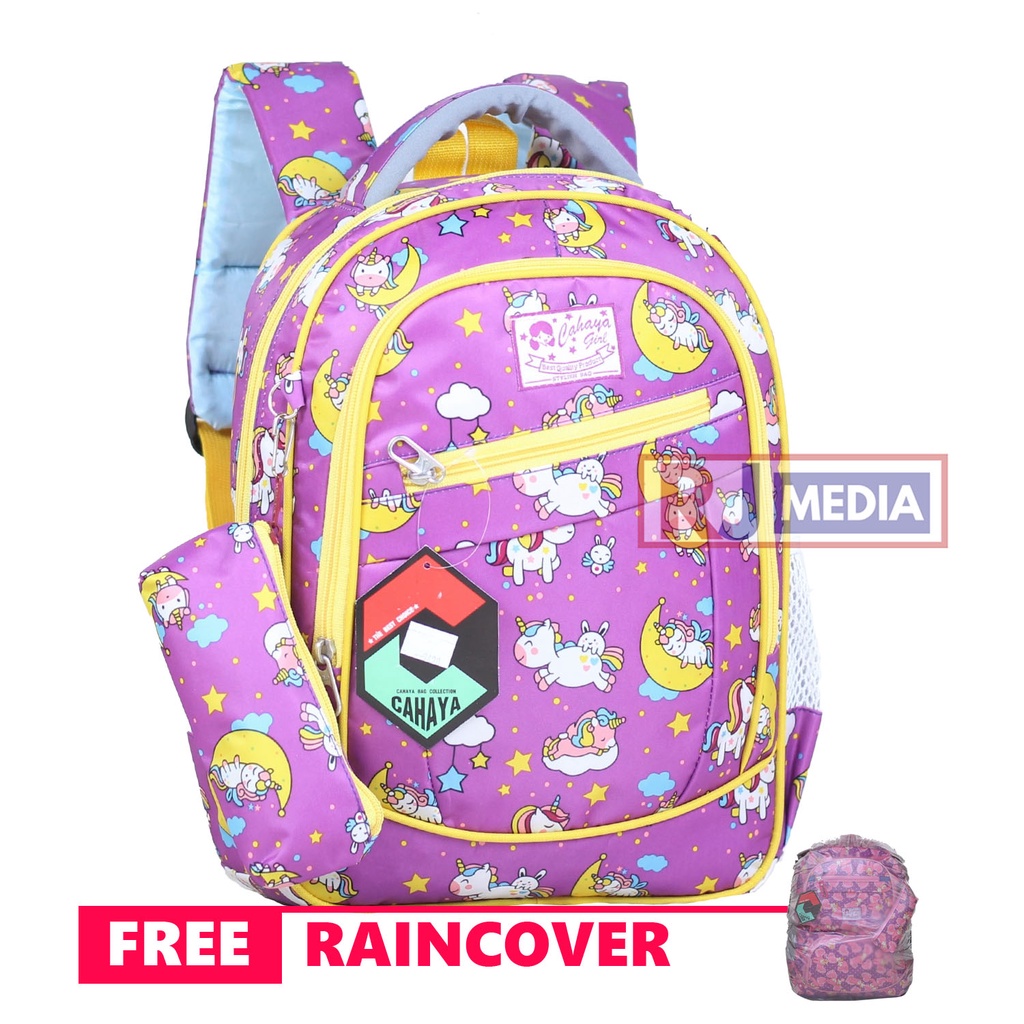 Tas Sekolah Anak Perempuan Karakter Ransel Mini Paud Cewek Ungu Lucu Cahaya Pony Bulan Kecil Bahan Dolby Sekolah Tk Perempuan Cantik Lucu Di Punggung Nyaman