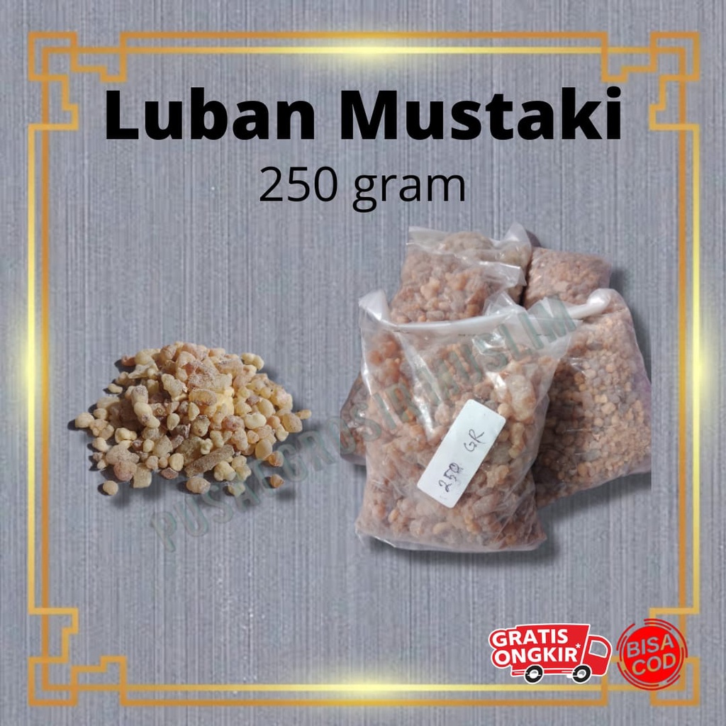 (ALL 2) Luban Mustaki / Menyan Arab / Dupa Bukhur Kemenyan Repack 100gr 250gr