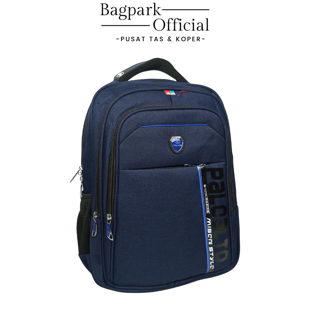 Tas Ransel Pria Palo Alto Tas Backpack Laptop Tas Sekolah Tas Kerja Tas Kuliah Tas Punggung Pria Port Usb Free Raincover