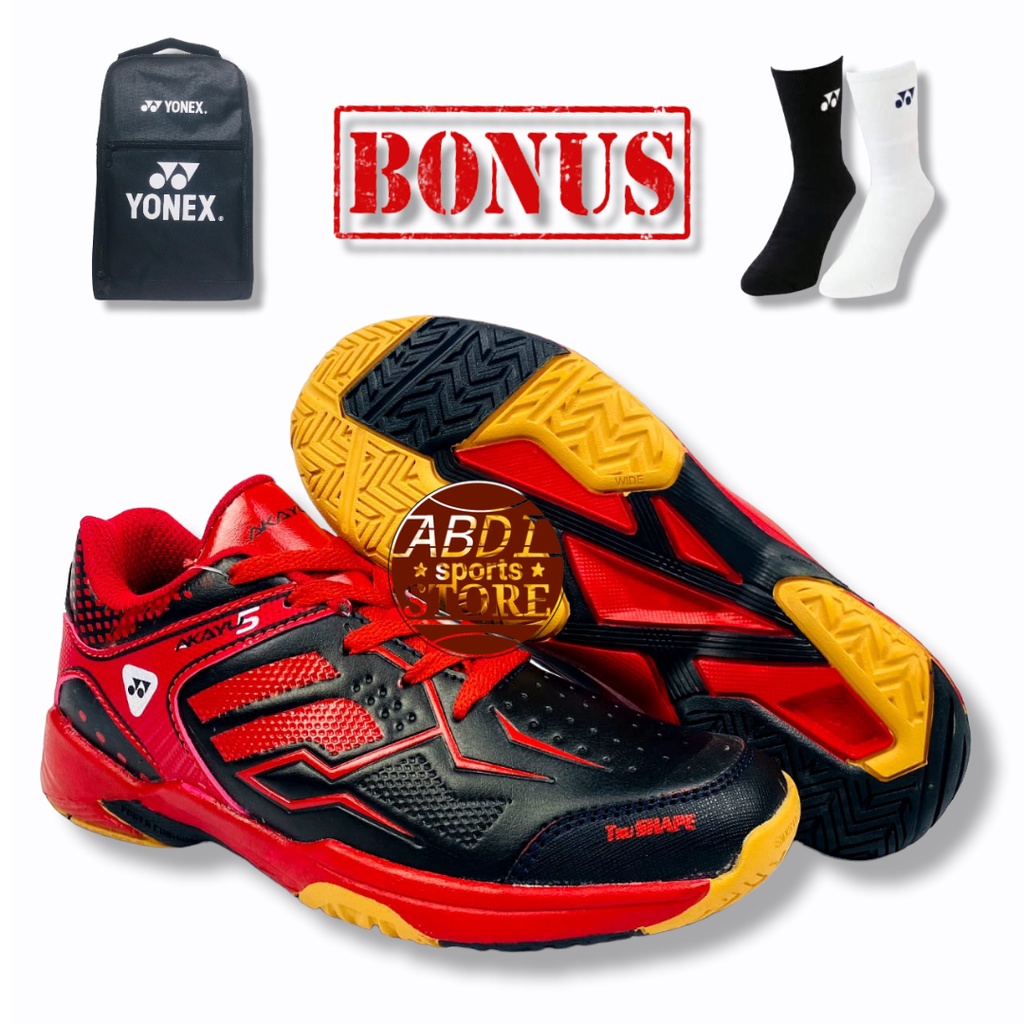 Sepatu Badminton Yonex Akayu 5 Wanita Terlaris/ Sepatu Bulutangkis Yonex Akayu 5 Wanita Anak Karet T