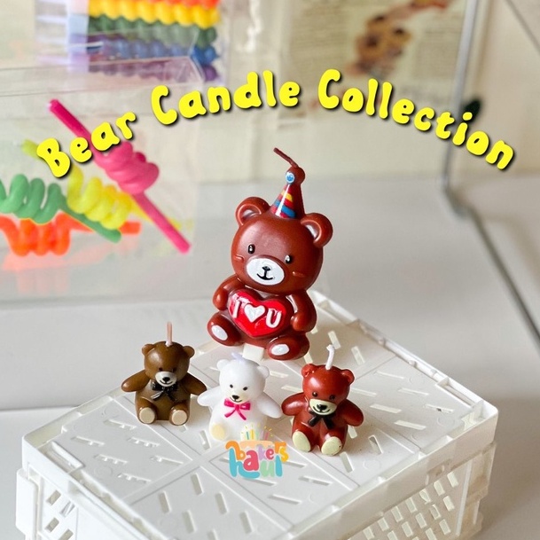 

Brown Bear Candles / Lilin Beruang / Lilin Ulang Tahun Beruang / Lillin Hiasan Beruang / Lilin Korea Beruang / Korean Candles / Lilin Ulang Tahun / Bahan Baking / Bahan Dekorasi Kue