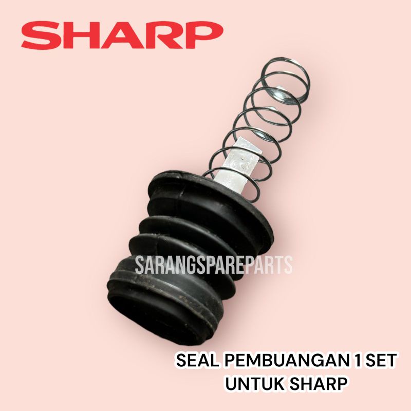 KARET SEAL PEMBUANGAN MESIN CUCI 2 TABUNG SHARP 1 SET / KARET SIL PEMBUANGAN MESIN CUCI SHARP 1 SET