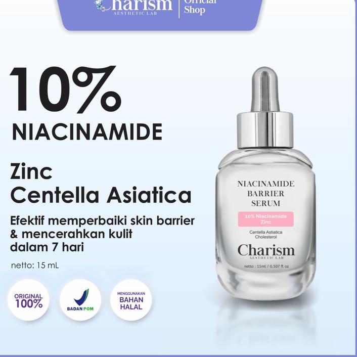 ✱ 10% NIACINAMIDE BARRIER SERUM - Serum Pemutih dan Memperbaiki Skin Barrier ❋