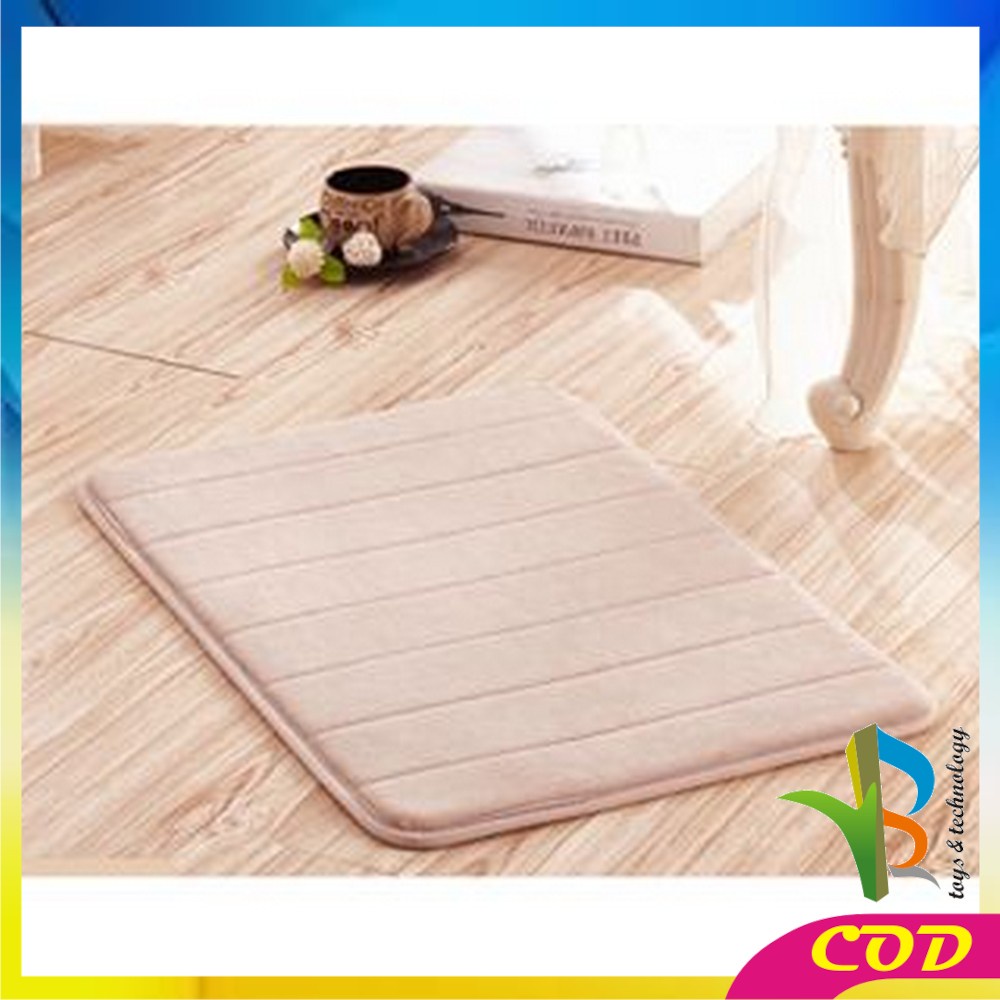 RB-C362 (80x60cm) Keset Kaki Anti Slip Bahan Memory Foam / Keset Dapur Anti Slip Menyerap Air / Alas Kaki Keset Kamar Mandi