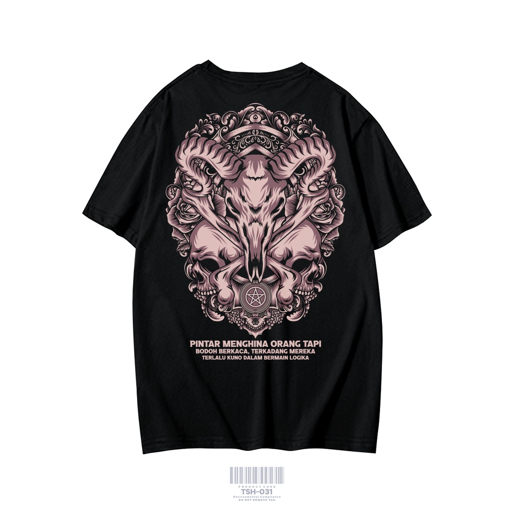 KAOS SATANIC PINTER MENGHINA ORANG LAIN BAJU DISTRO KAOS PAKAIAN PRIA