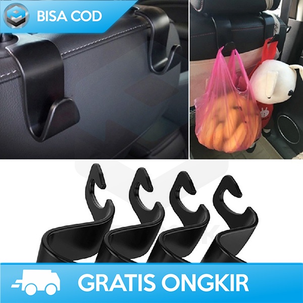 GANTUNGAN HEADREST MOBIL GANTUNGAN HOLDER BARANG CANTELAN KJURSI MOBIL