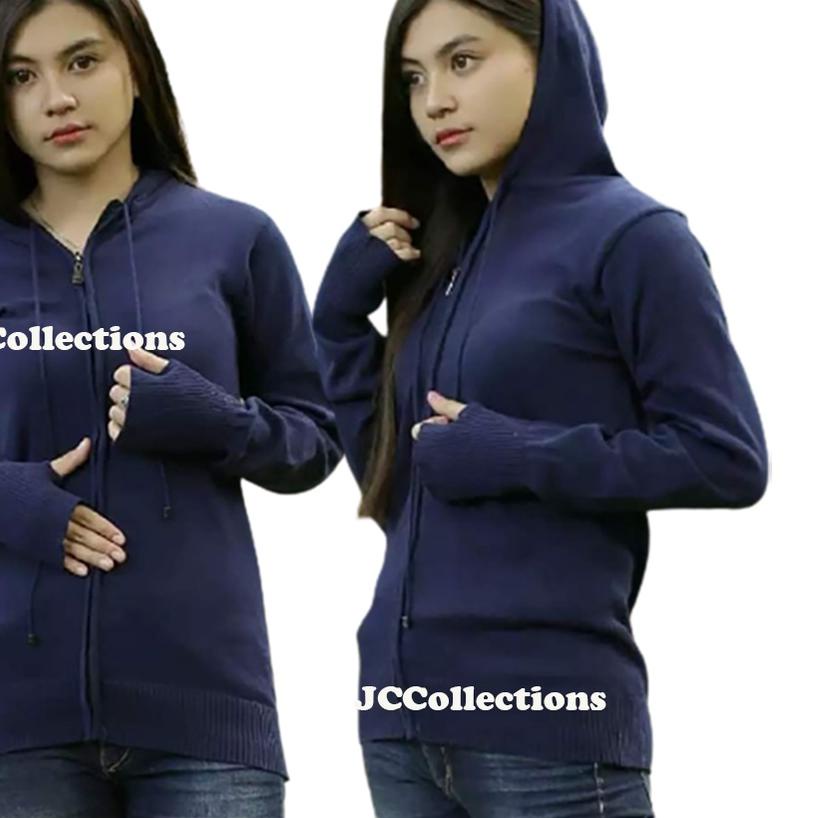 Jaket Hoodie Rajut Roundhand Aurell Ariiel Sweater Jempol polos- JCCollections