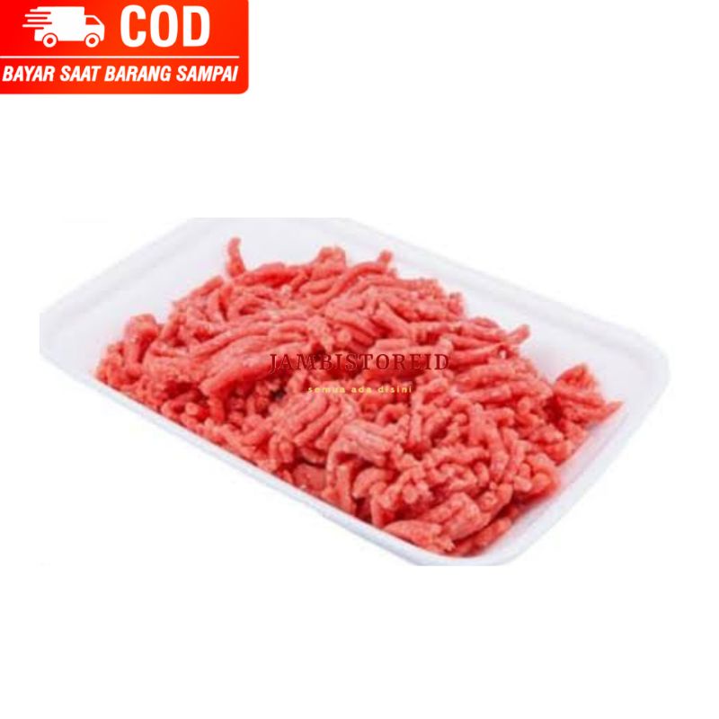 

(JAMBISTOREID) PILIH PENGIRIMAN INSTAN Daging Sapi Giling 500gram Cincang Untuk Berbagai Menu Masakan Bakso Campuran Adonan Jambi
