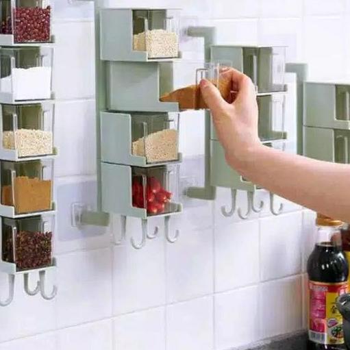 ⅍ tempat bumbu dapur berkualitas rak bumbu dinding tempat bumbu gantung ❆