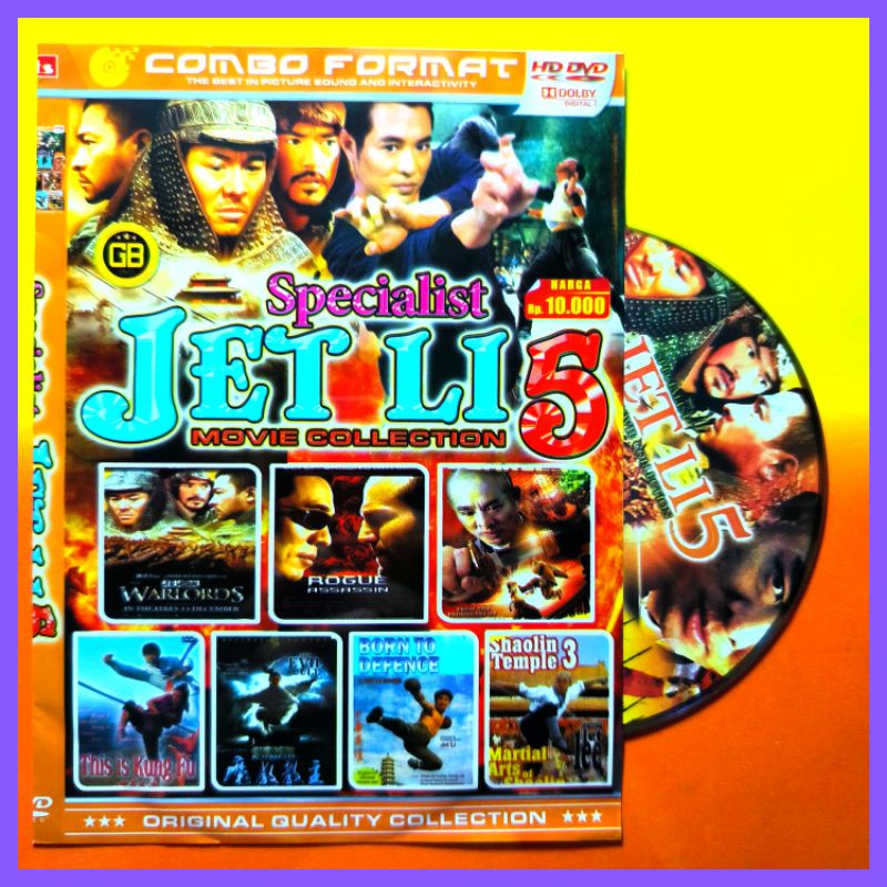Kaset Film Mandarin Koleksi Kumpulan Jet Li Volume 5 Terpopuler Teks Indonesia.