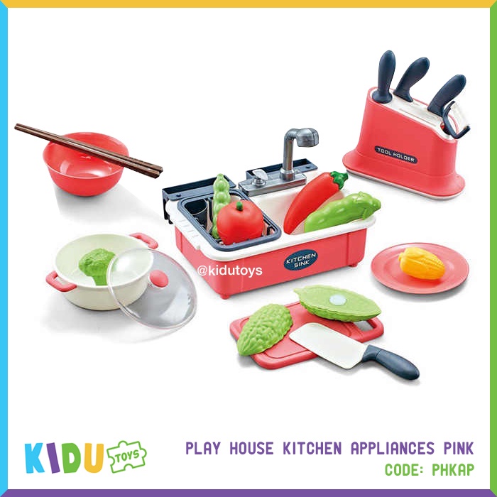 Mainan Cuci Piring Masakan Anak Perempuan Play House Kitchen Appliances Kidu Toys