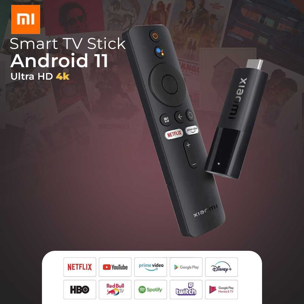 Mi Smart TV Stick Chromecast Netflix Android 11 4K Quad-core Cortex-A35 MDZ-27-AA
