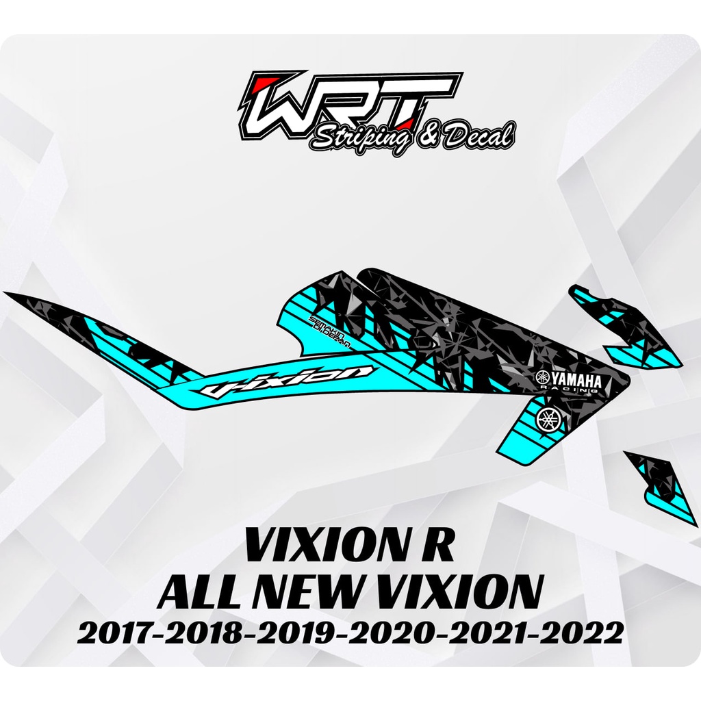 Striping Stiker Decal Vixion R All New 2017 2018 2019 2020 2021 2022 2023 Keren