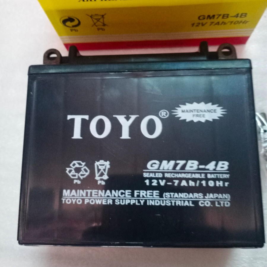 AKI ACCU TOYO GM7B-4B AKI MOTOR TIGER SCORPIO NOUVO