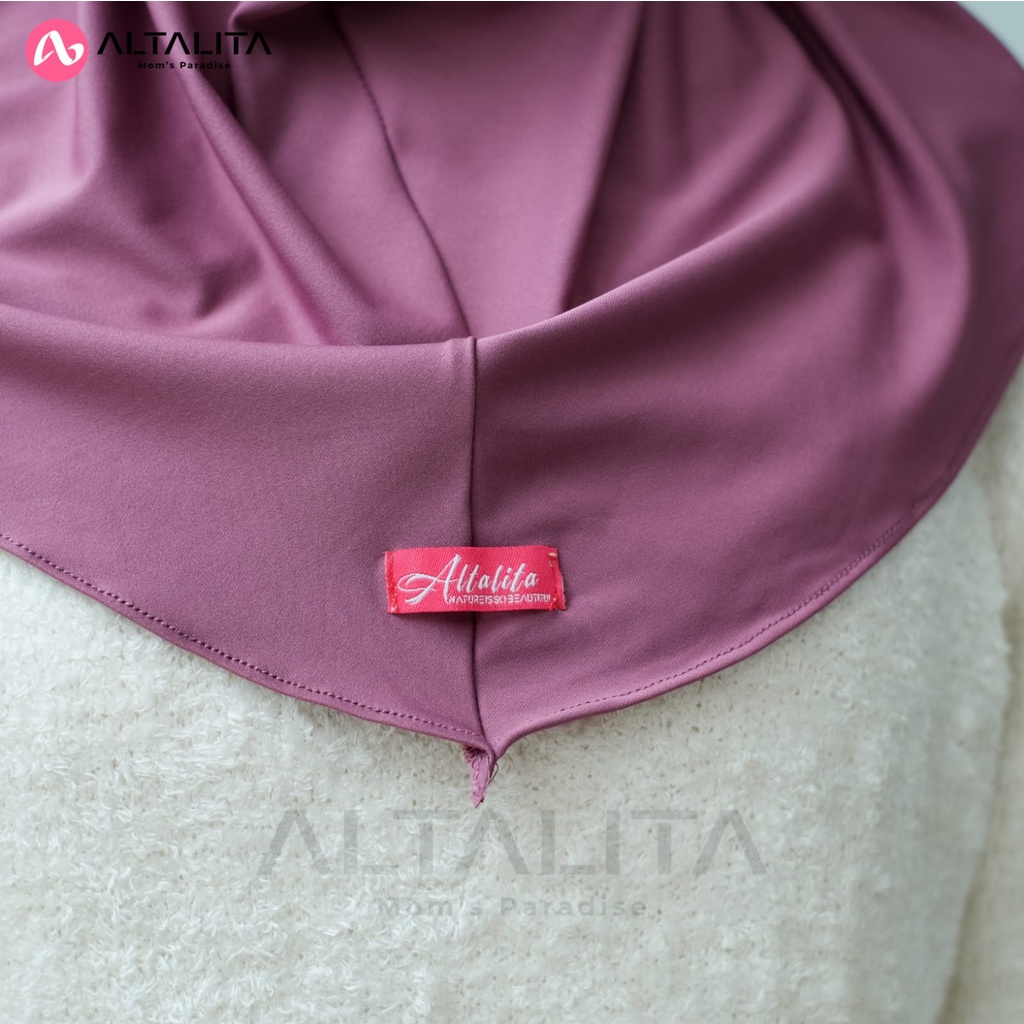 Altalita - Hijab Instan Tali Nyta Non Pet Kerudung Bergo Sport Non Pad Bahan Jersey Premium Cocok Untuk Olahraga Volly Futsal Senam dan Sehari-Hari