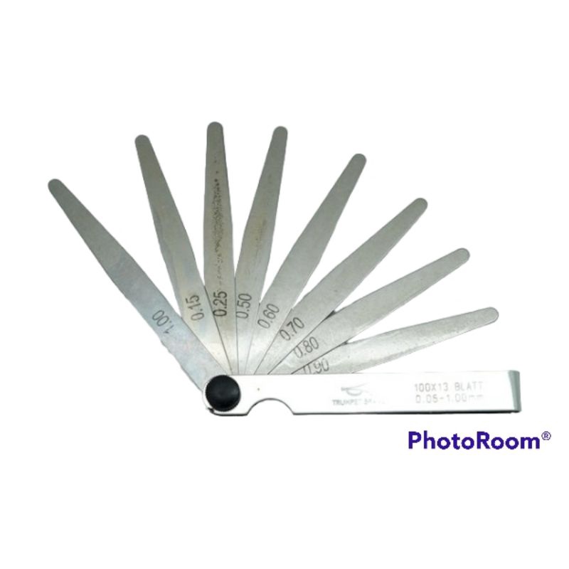 Kunci klep fuller gauge 0,05 - 1,0 mm trummpet puler gauge