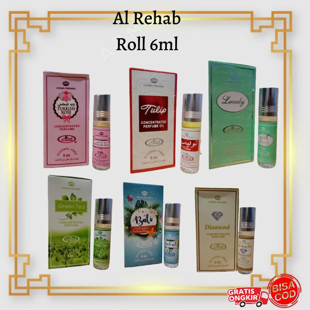 Promo Parfum AL Rehab ROLL 6ML alrehab 6 ml Original Asli Termurah dan terlengkap!!!!