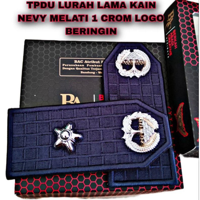 pangkat pdu lurah lama kain biru Nevi melati 1 CROM logo beringin crom