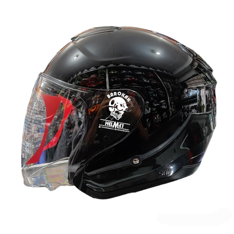HELM KYT KYOTO HITAM METALIK ORIGINAL 100%