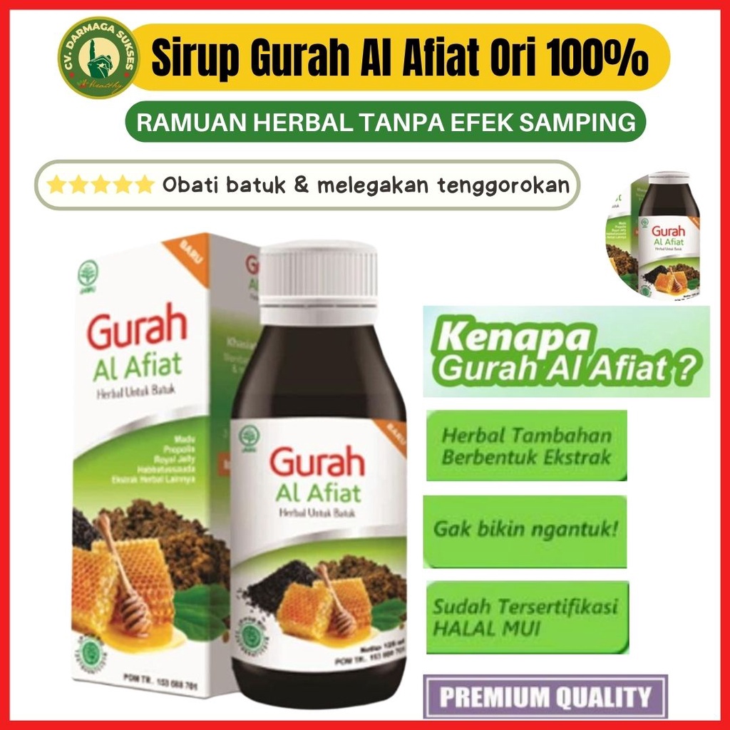 sirup gurah original alfiat 60 ml obat herbal batuk