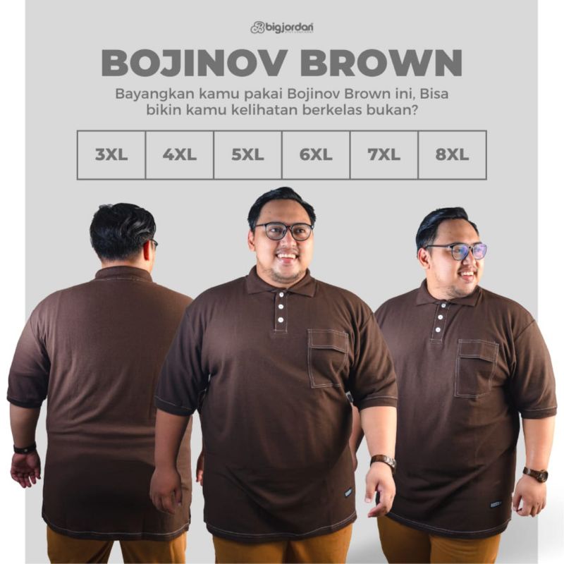 BOJINOV Polo Jumbo Terbaru xxxl xxxxl Kaos Kerah Big Size Original Big Jordan 8xl 7xl 6xl