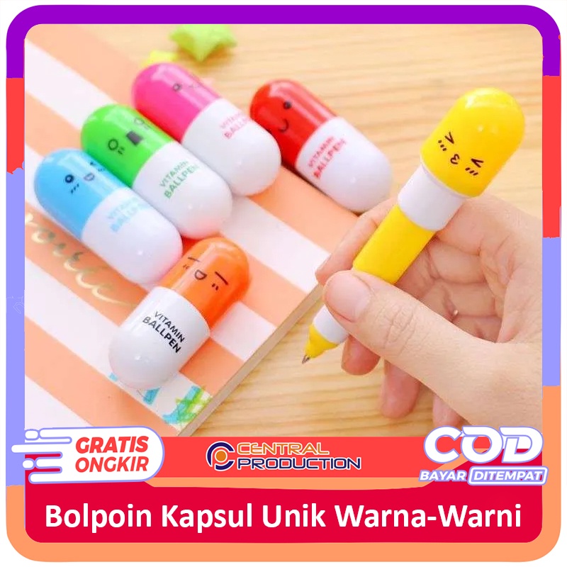 

PROMO TERMURAH BARANG UNIK Pena Kapsul Pulpen Unik Lucu Souvenir Capsul Ballpoint Pen