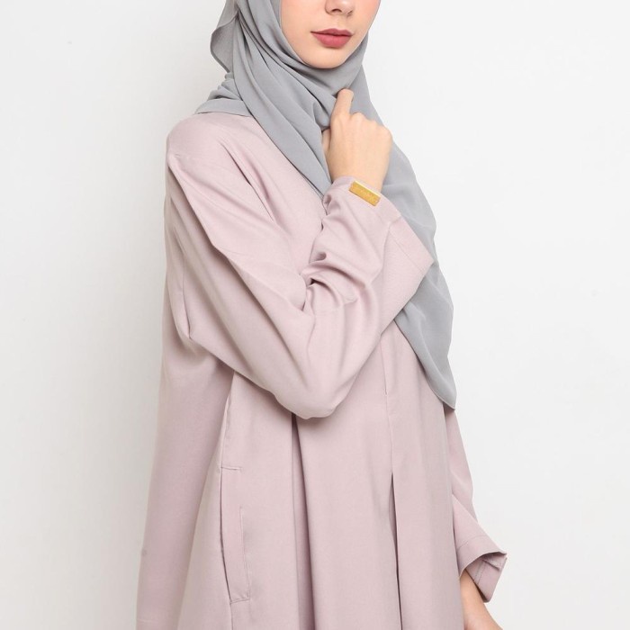 Gamis SHAFANA - ABAYA BASIC | ABAYA TURKEY | ABAYA POLOS | SHAFANA PEACH - M(P7F8) PREMIUM Gamis Tur