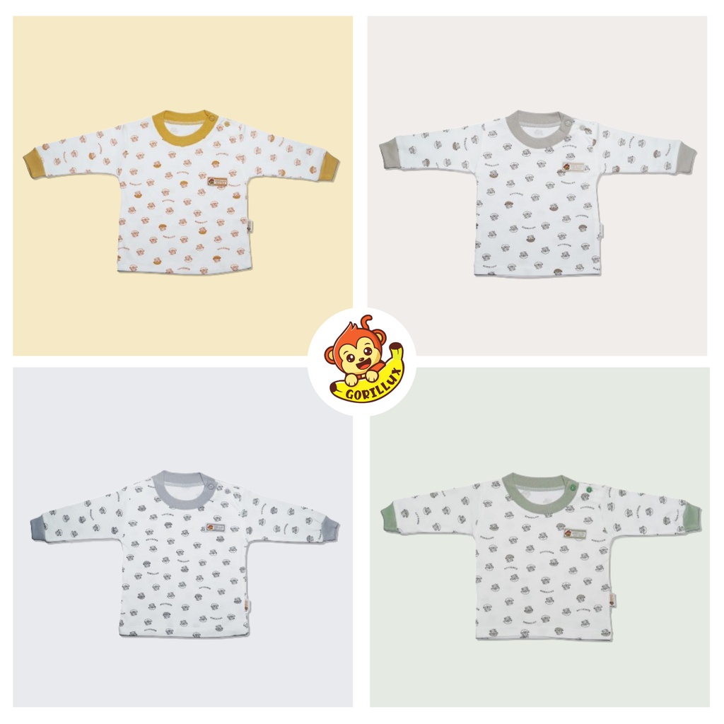 GORILLUX 1 Pcs Baju Bayi Oblong Panjang Gorillux (3-12 Bulan)