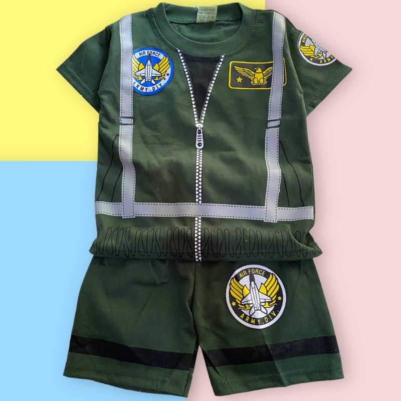 SETELAN BAJU ANAK PILOT ANGKATAN UDARA TNI UNTUK ANAK 2-10 TAHUN KE281