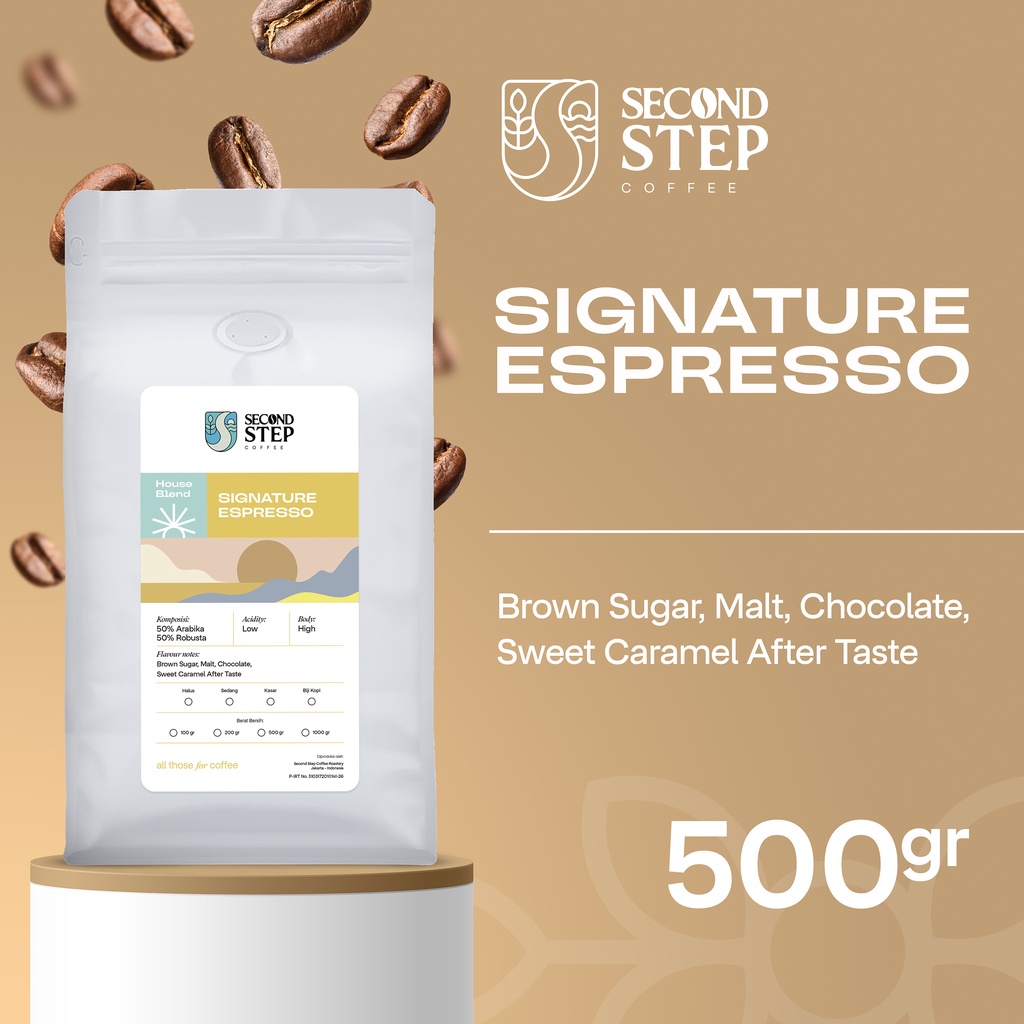 Jual Kopi Espresso Blend Signature Coffee Roast Beans 500gr Coffe Biji