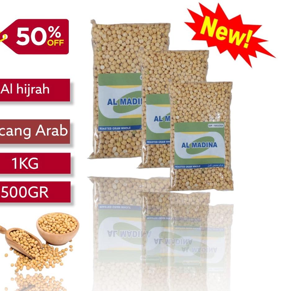 

Suplier1st Kacang arab original gurih dan renyah 1 kg