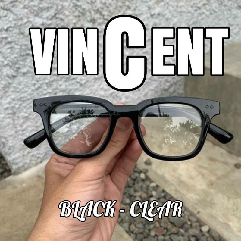 KACAMATA VINTAGE VINCENT - CLEAR