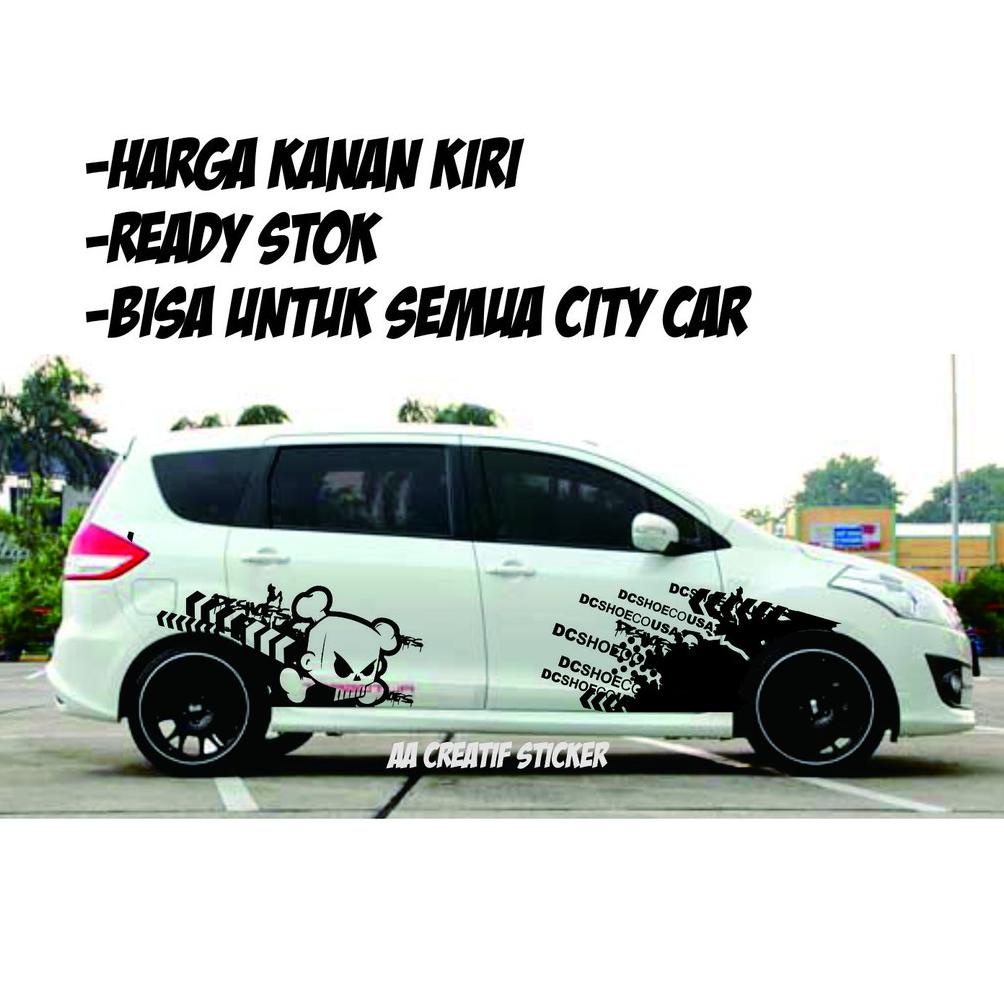 cutting sticker mobil ertiga avanza xenia calya sigra  brio agya ayla dc shoes