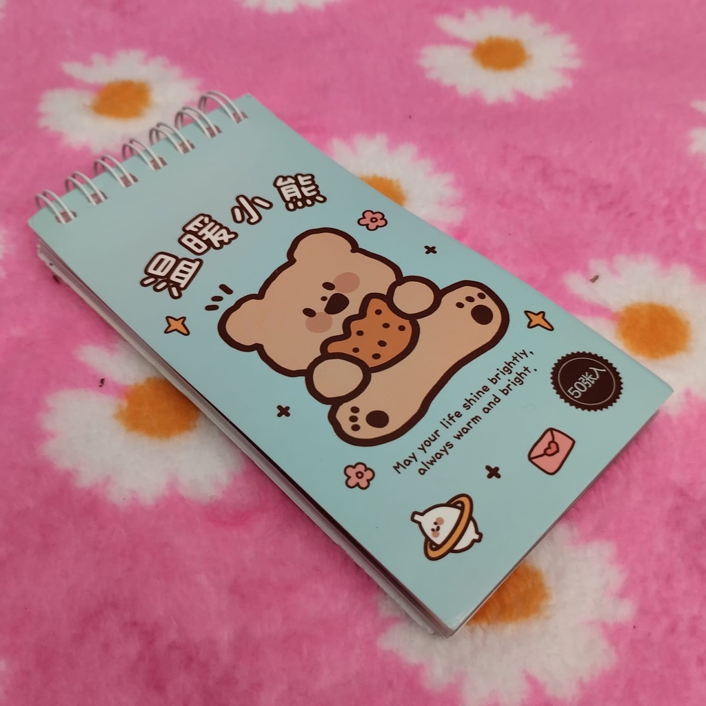 Buku Stiker Aesthetic Motif Karakter  1 Buku 50 Lembar