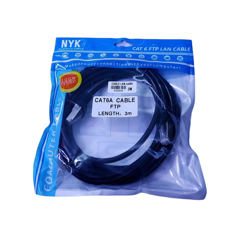 NYK Kabel Lan Cat6a 3Meter FTP Outdoor