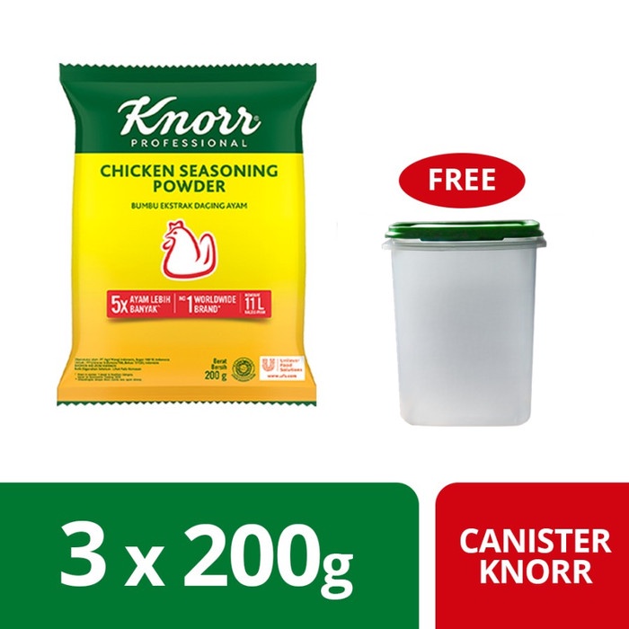 

Knorr Chicken Seasoning Powder 200G (X3) Free Canister