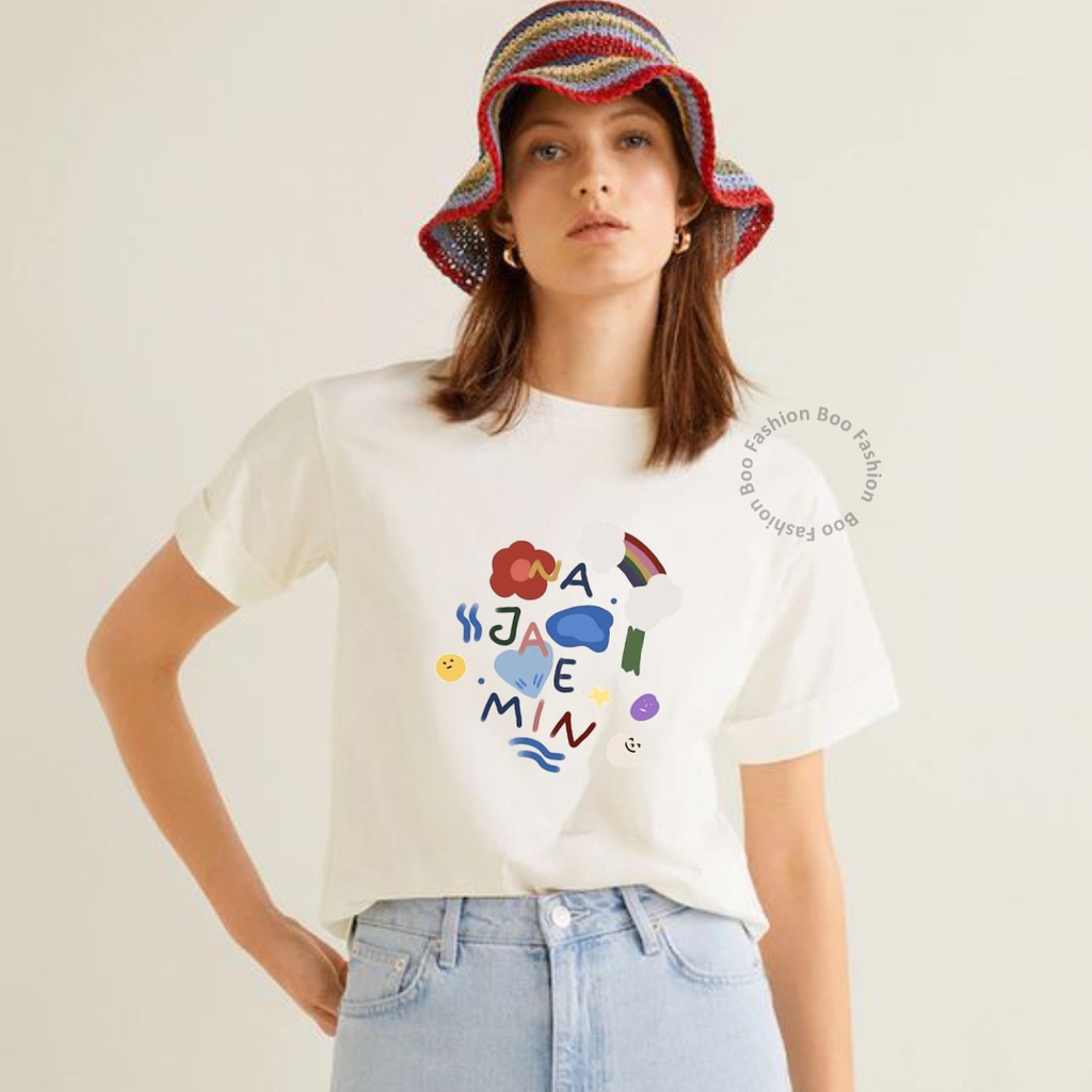 BOO FASHION - KAOS OBLONG WANITA NCT NA JAEMIN KOREA KPOP BAJU DISTRO CEWEK ATASAN KEKINIAN MURAH LE