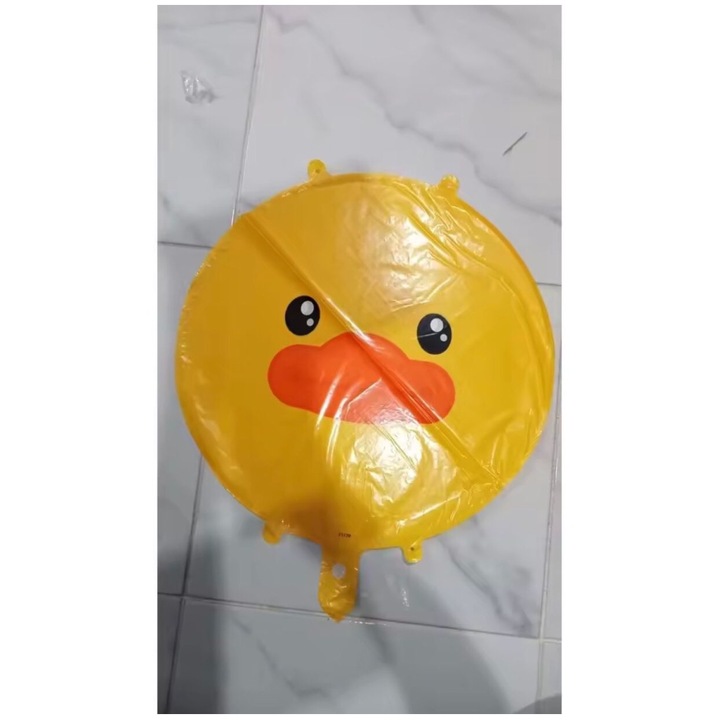 BALON FOIL BULAT BENTUK BROWN BEBEK CONY / FOIL BULAT BENTUK STIKER LANE