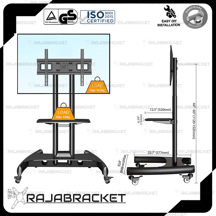 Bracket TV Standing 32 40 43 50 55 60 65 70 inch, Standing Bracket TV LED NB AVA 1500