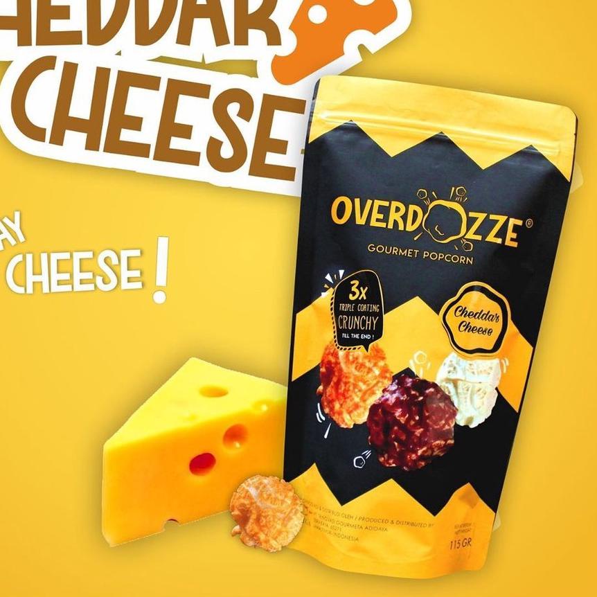 

♥ Overdozze Popcorn Cheddar Cheese Gourmet Snack Cemilan Keju Manis 115gram ℗