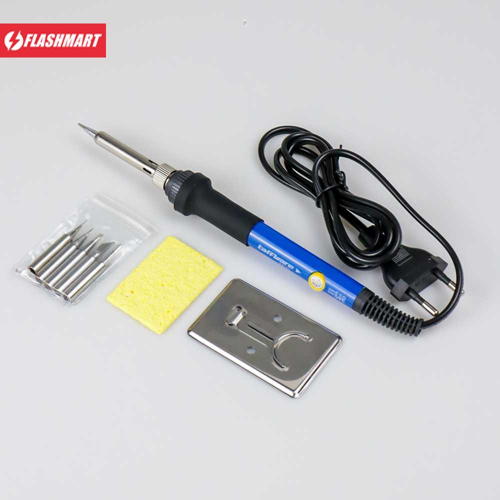 Flashmart Solder Iron Adjustable Fast Heating 60W with 5 Tips - CS31