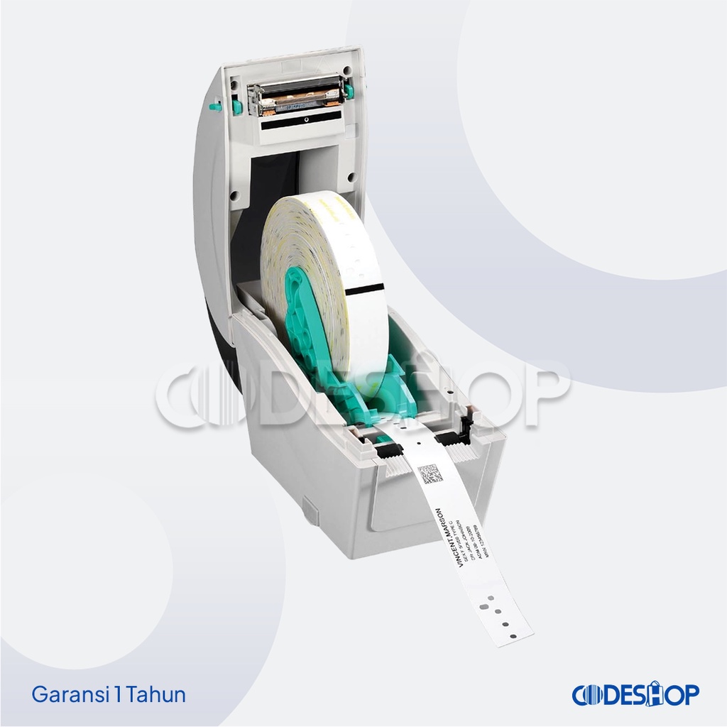 Printer Barcode TSC TDP225W Cetak Label Gelang Pasien Direct Thermal