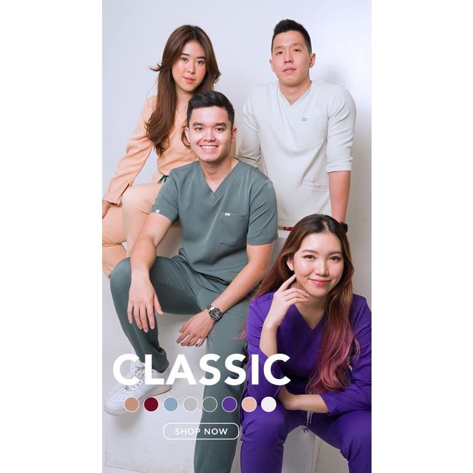 SCRB - Baju Scrub / Medical Scrubs / Baju Jaga - NEW Classic