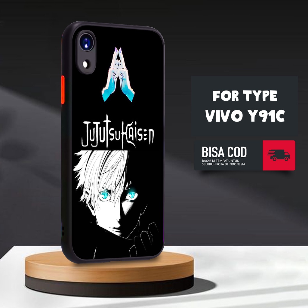 CASE VIVO Y91C / Y1S MOTIF [ANIME JUJUTSU] TERLARIS CASING VIVO Y91C / Y1S BARU DOVE MATTE FUZE SOFT