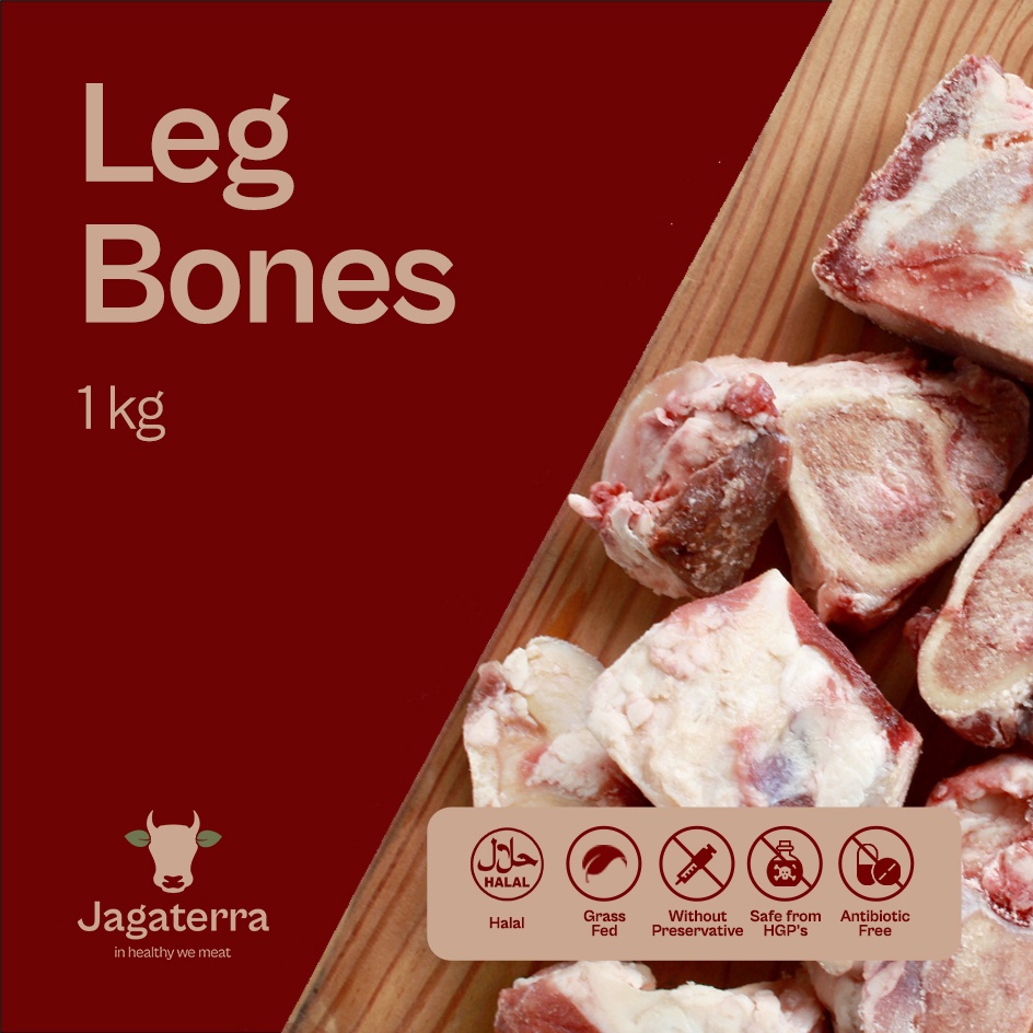 

Leg Bones (Tulang kaki Bersumsum & Bonggol) 1kg - Grass Fed Premium.