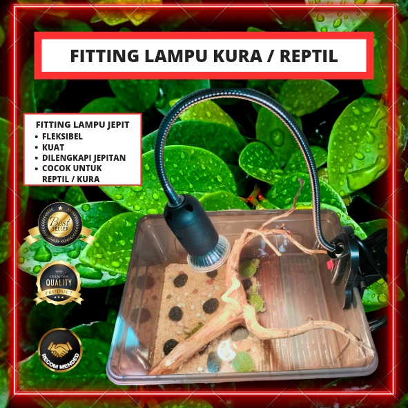 Fitting Lampu Penghangat Kura Kura Dan Reptil Uva Uvb